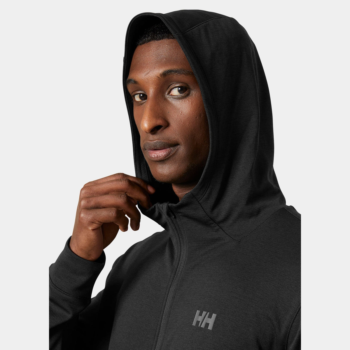 HH LIFA TECH LITE ZIP HOODIE, BLACK, XXL