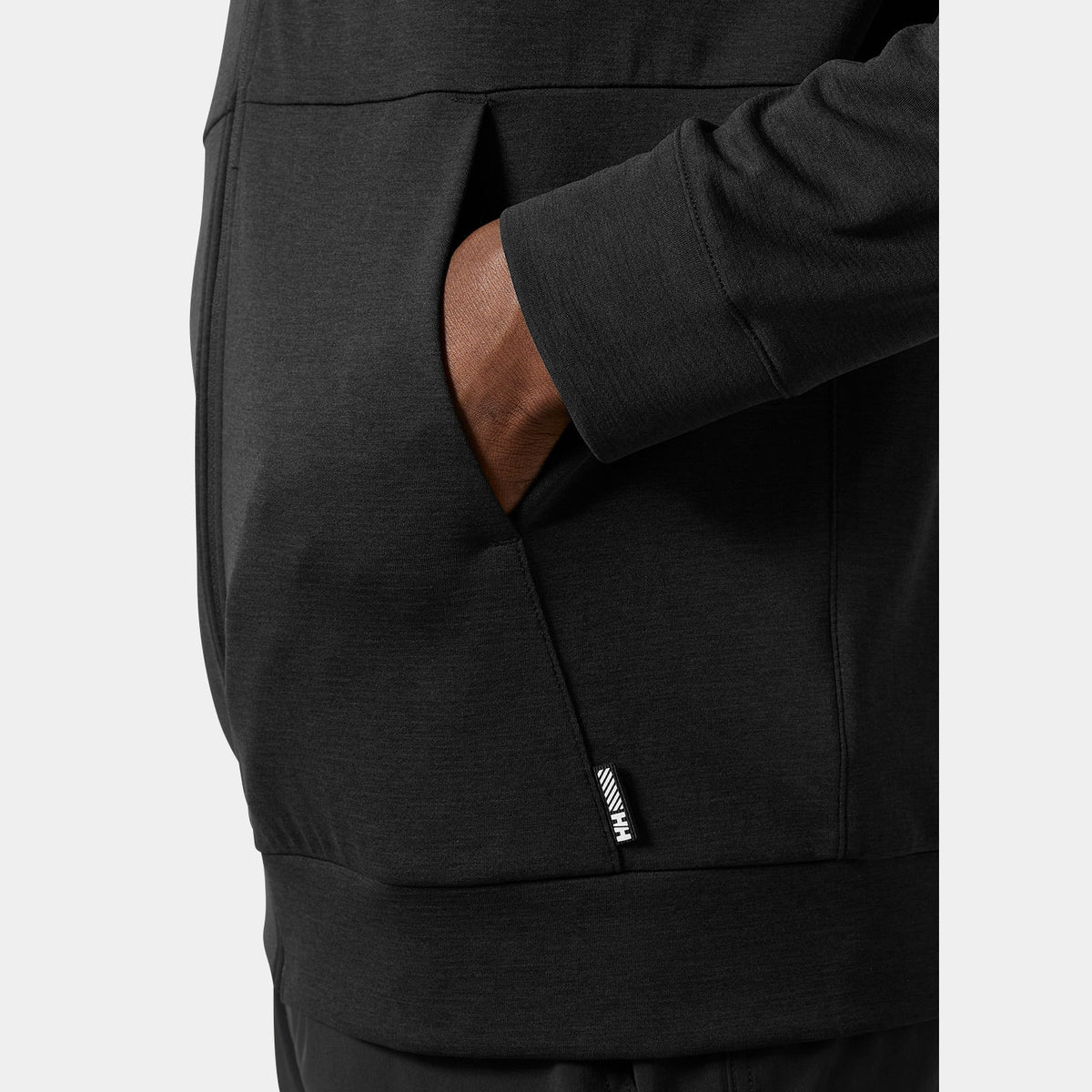 HH LIFA TECH LITE ZIP HOODIE, BLACK, XXL