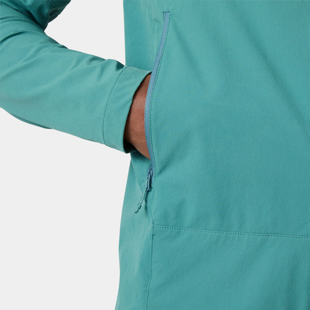 BLAZE SOFTSHELL HOOD, OPAL GREEN, XXL