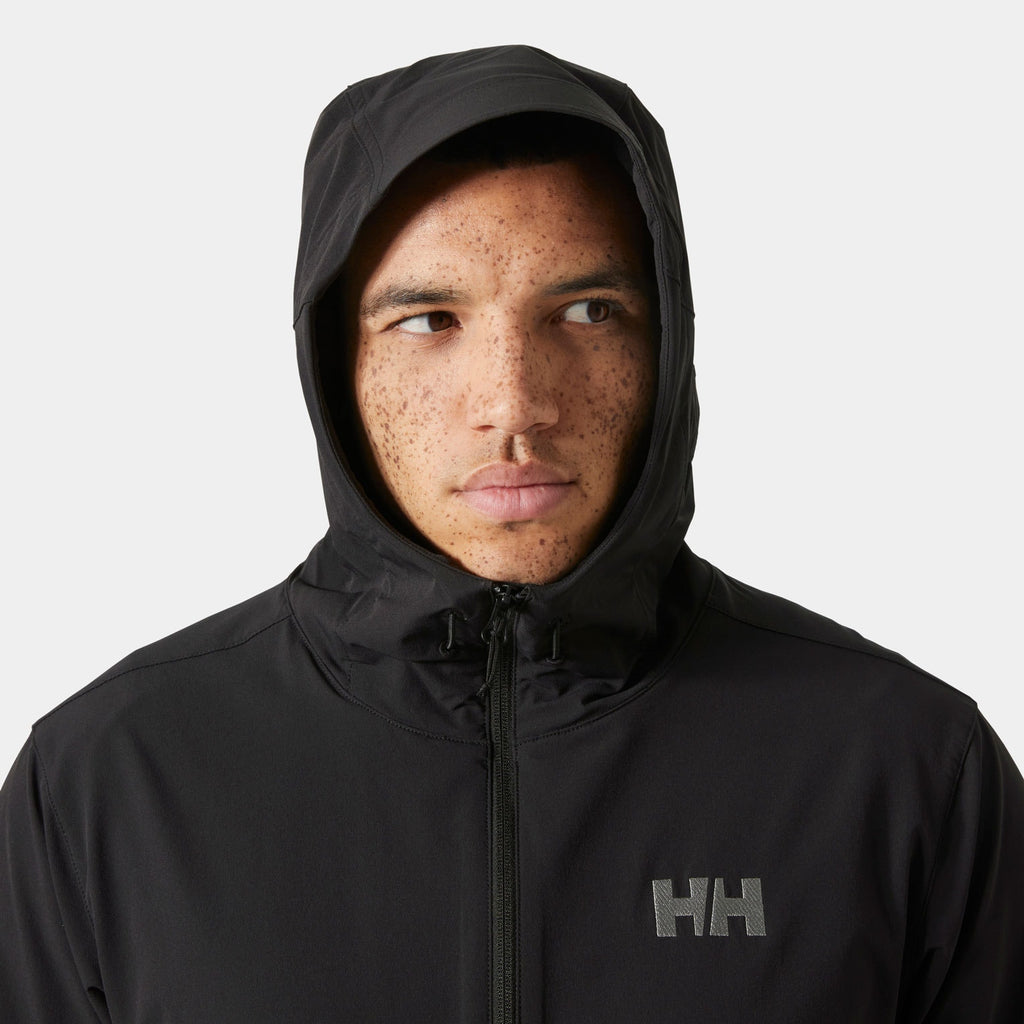 BLAZE SOFTSHELL HOOD, BLACK, XXL