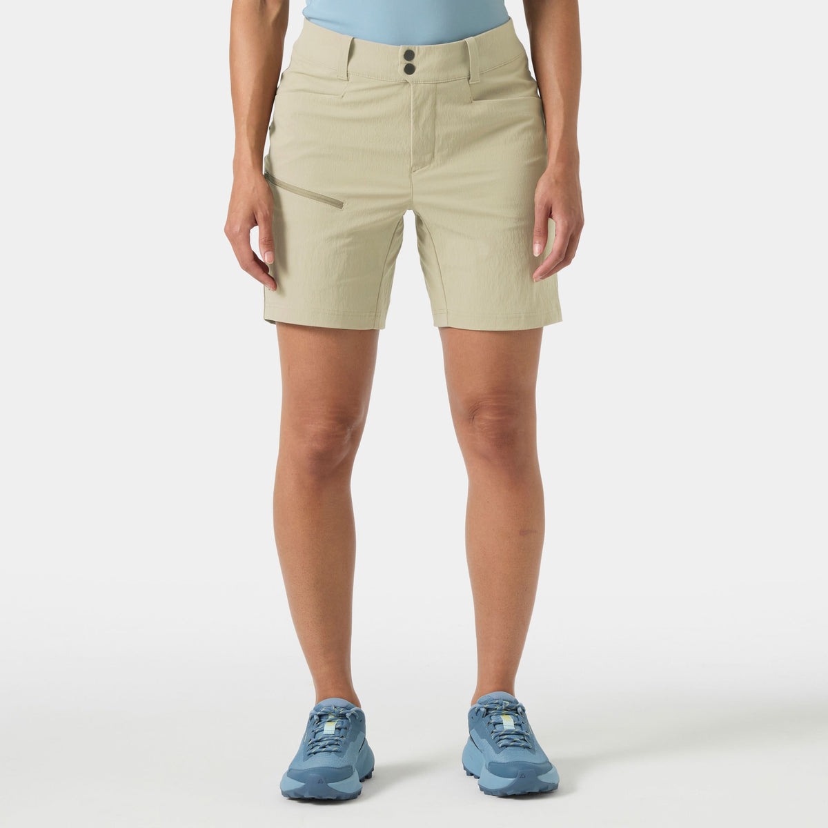 W VIKA TUR SHORTS, PEBBLE, M
