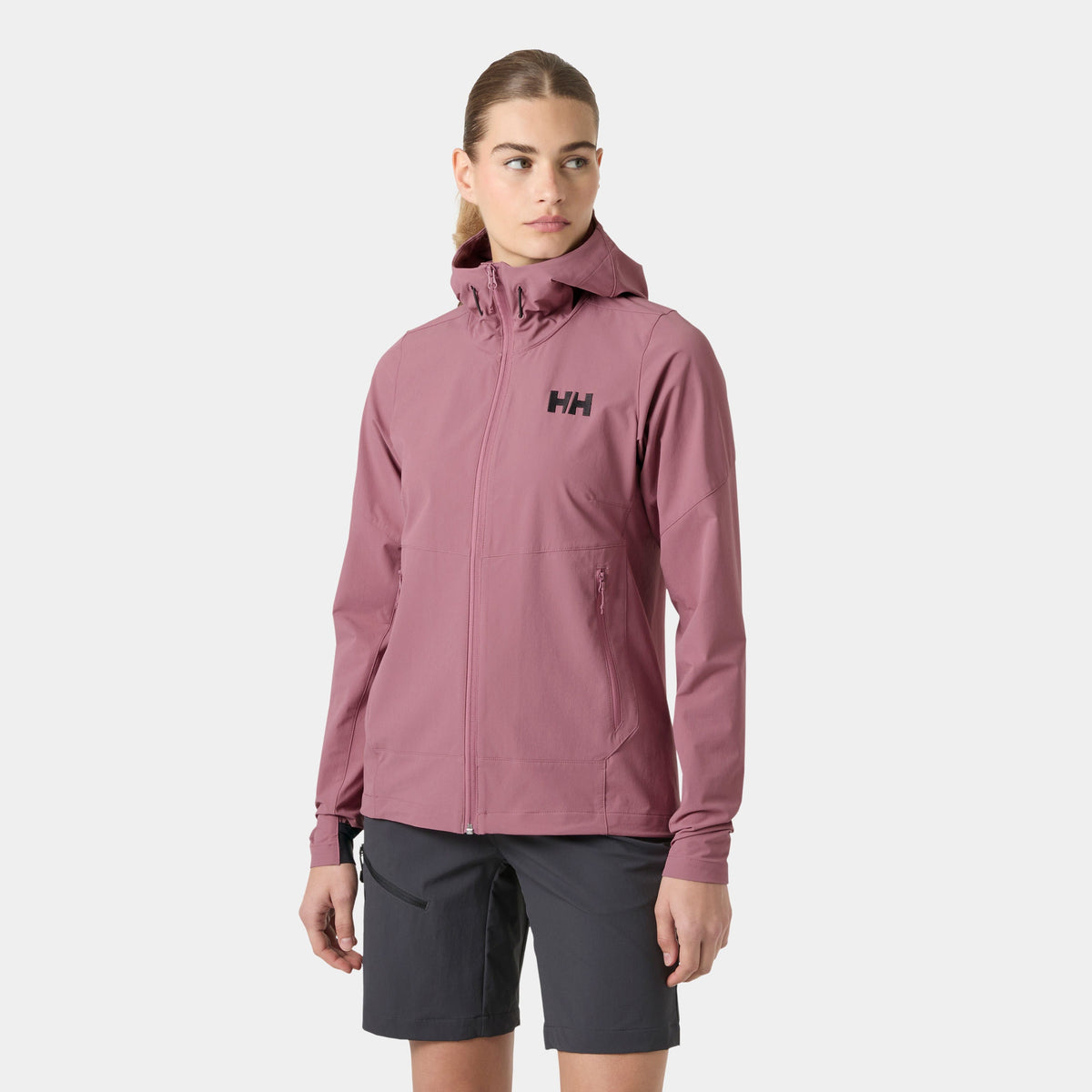 W BLAZE SOFTSHELL HOOD, WILDBERRY, S Main image