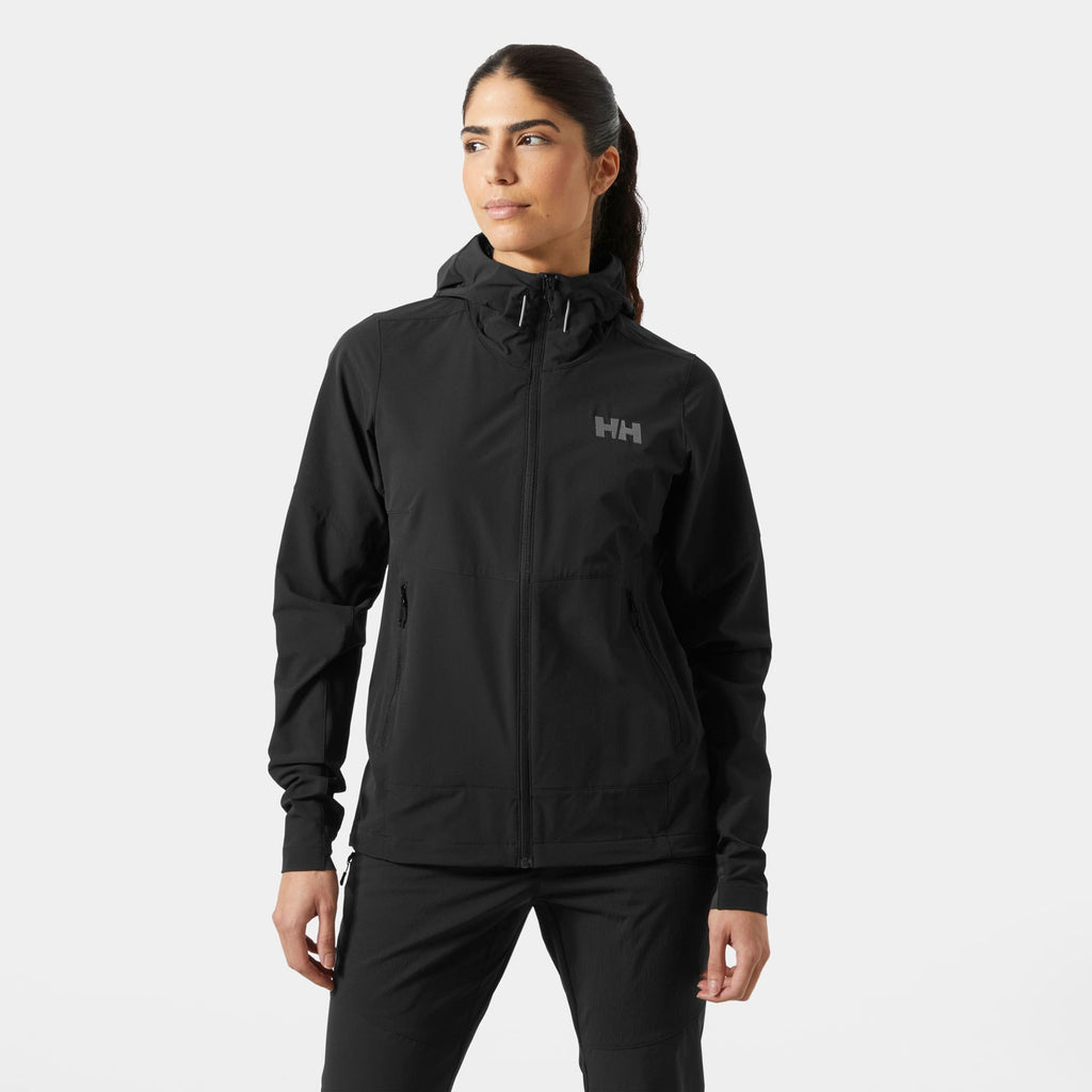W BLAZE SOFTSHELL HOOD, BLACK, M
