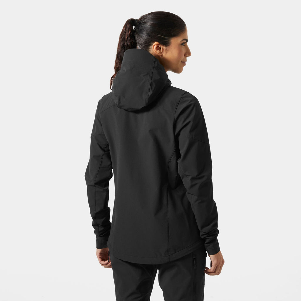 W BLAZE SOFTSHELL HOOD, BLACK, M