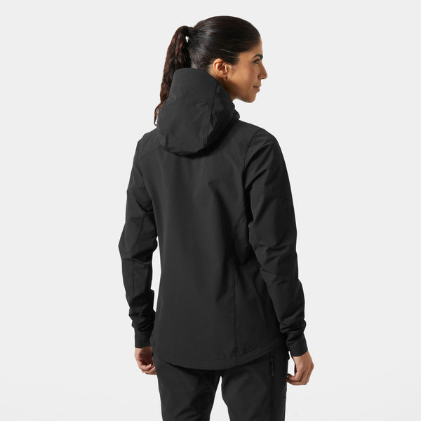 W BLAZE SOFTSHELL HOOD, BLACK, M