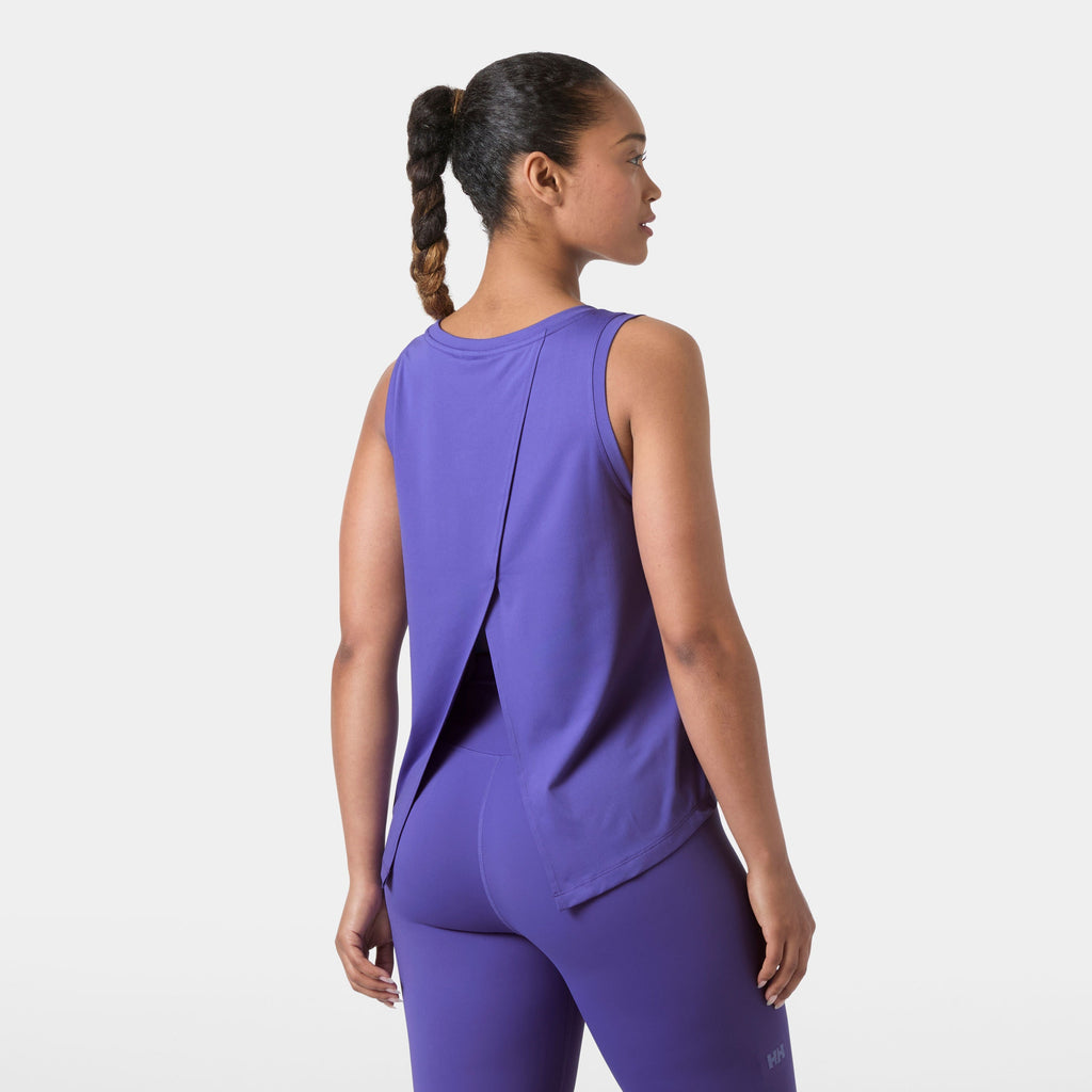 W TECH SPLIT BACK TANK 20, ULTRA VIOLE, L
