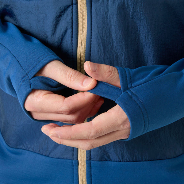 VERSALITE HYBRID FLEECE JACKET, DARK BLUE, XXL