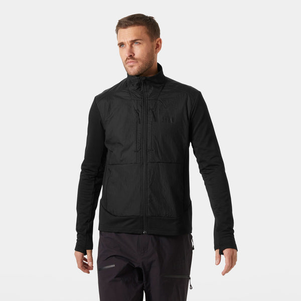 VERSALITE HYBRID FLEECE JACKET, BLACK, XXL