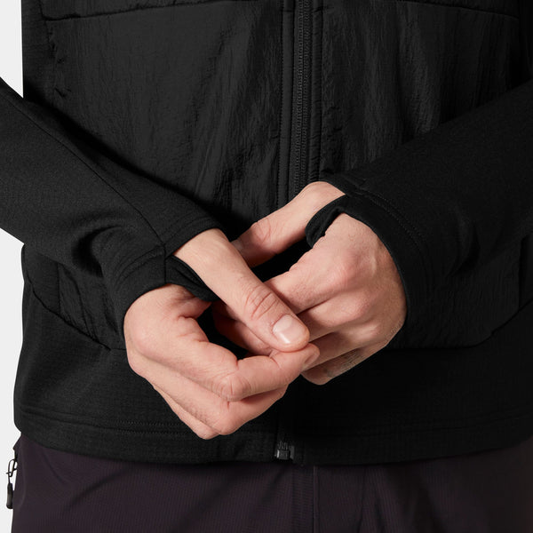 VERSALITE HYBRID FLEECE JACKET, BLACK, XXL