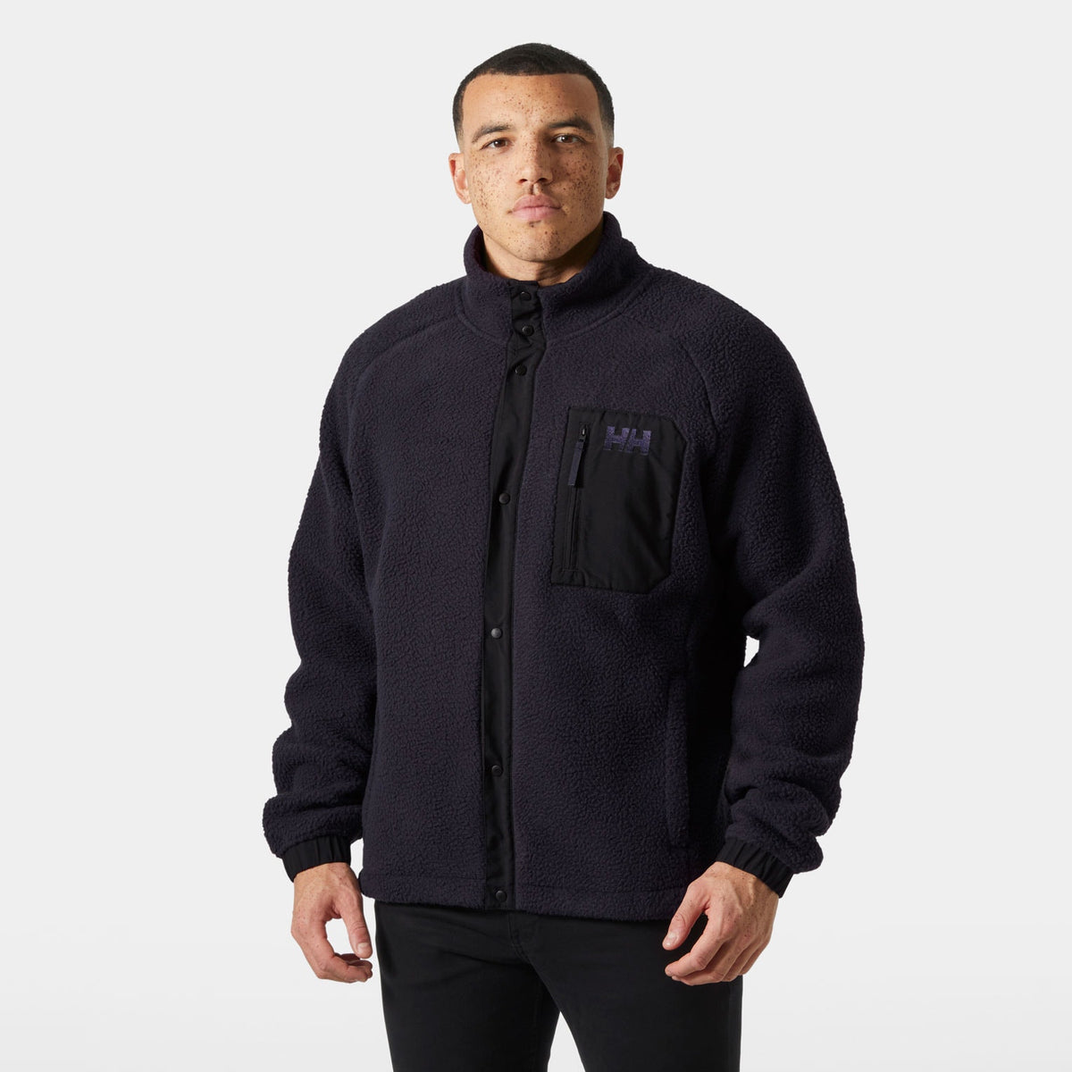 PANORAMA PILE SNAP, BLACK GRAPE, XXL
