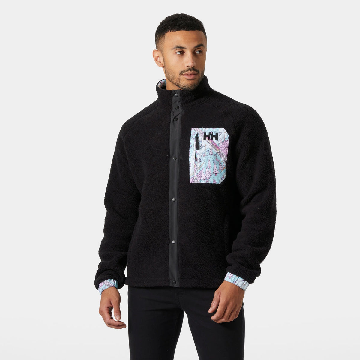PANORAMA PILE SNAP, BLACK OSLO, XXL
