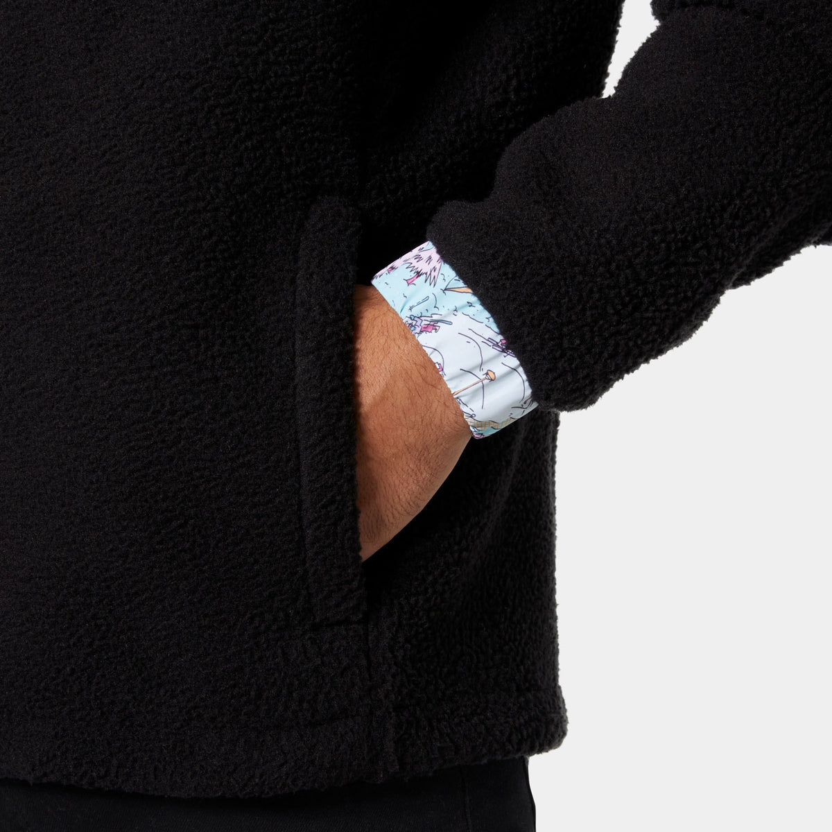 PANORAMA PILE SNAP, BLACK OSLO, XXL