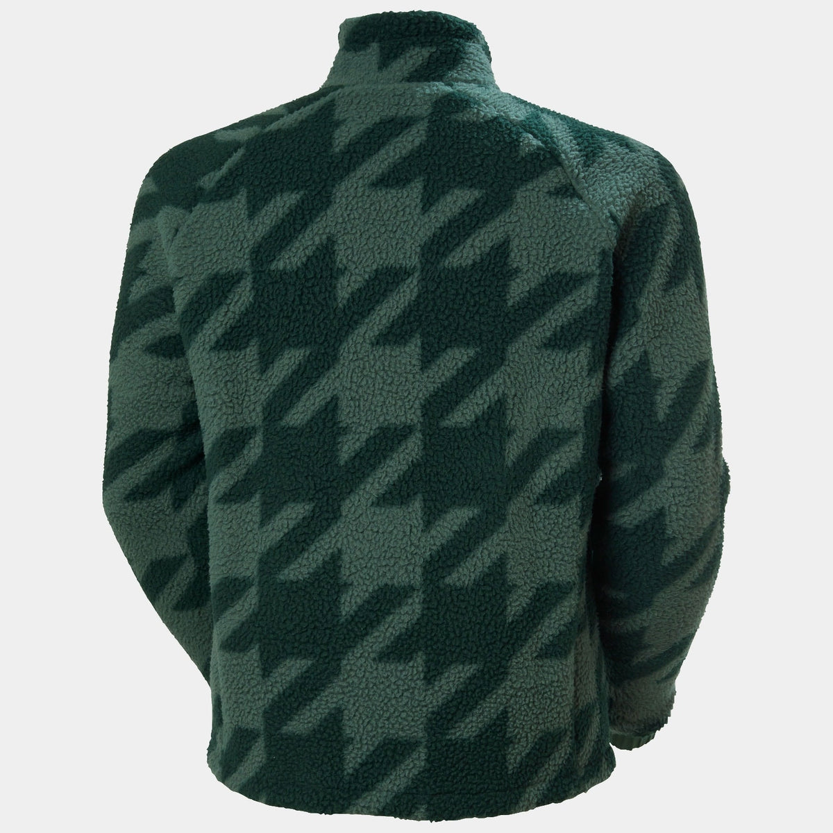 PANORAMA PRINTED PILE SNAP, JUNGLE GREE, L