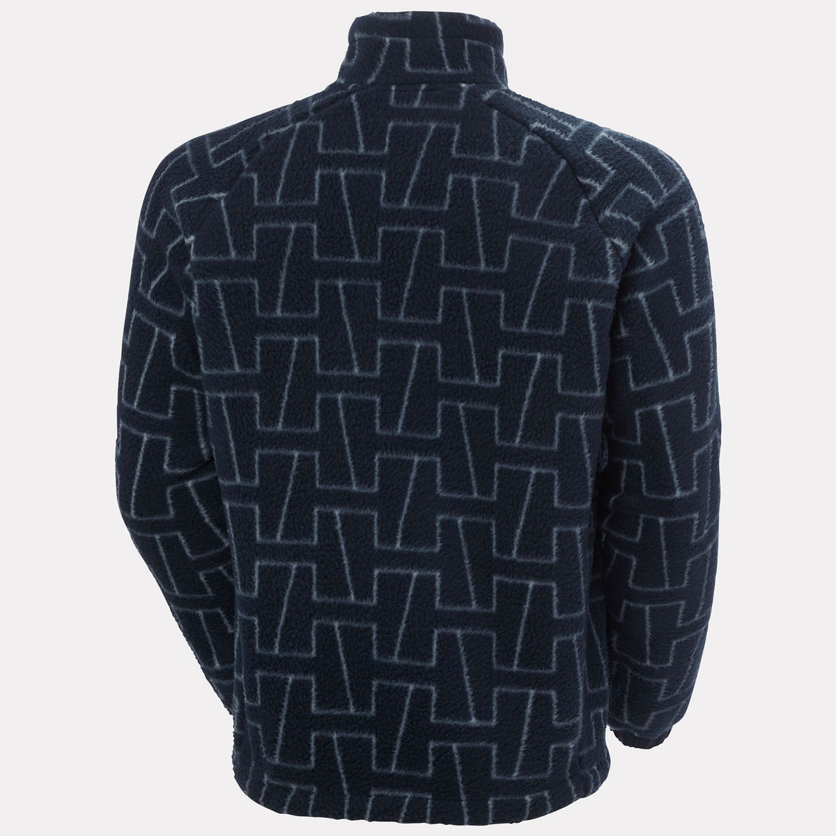 PANORAMA PRINTED PILE SNAP, NAVY MONOGR, XXL