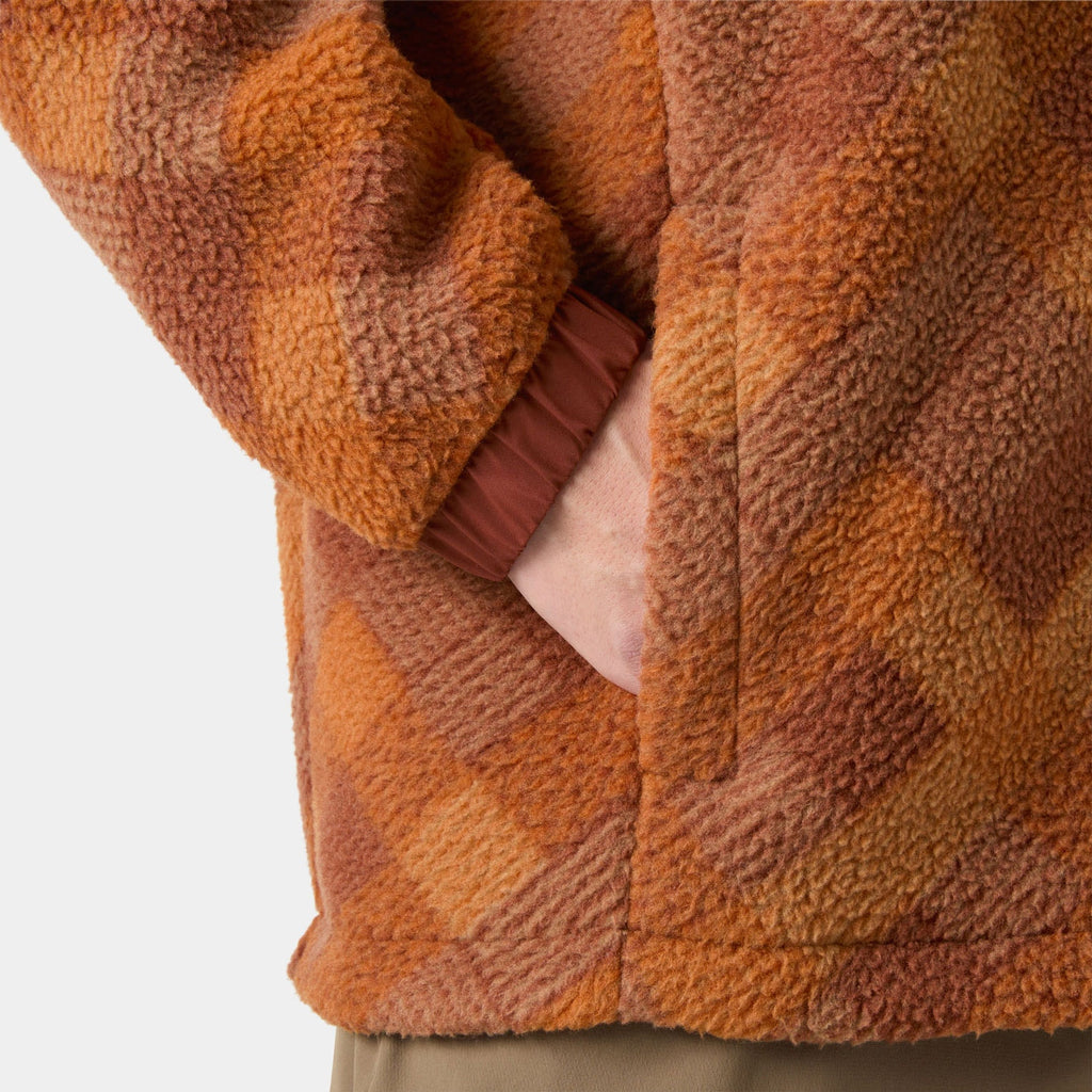 PANORAMA PRINTED PILE SNAP, GINGER BISC, XXL