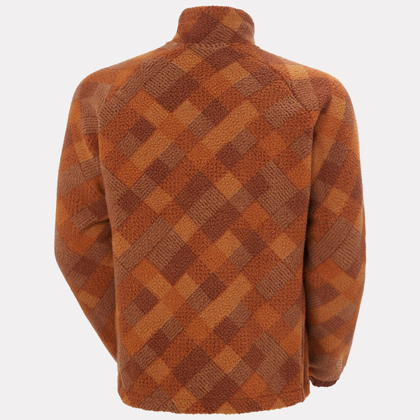 PANORAMA PRINTED PILE SNAP, GINGER BISC, XXL