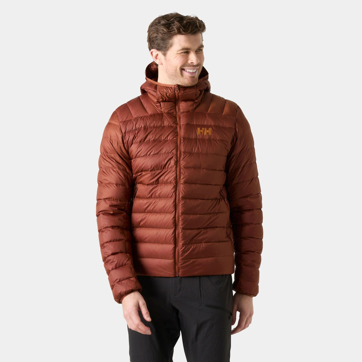 VERGLAS HOODED DOWN 20, IRON OXIDE, XXL
