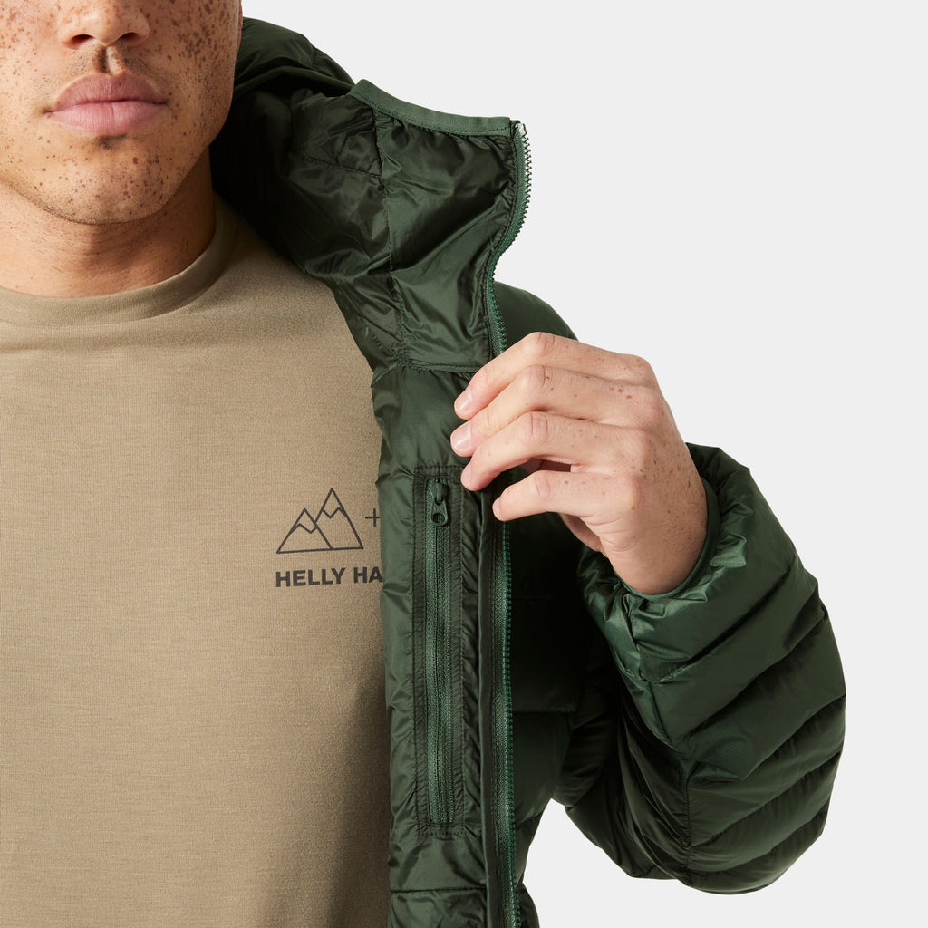 VERGLAS HOODED DOWN 20, JUNGLE GREE, XXL