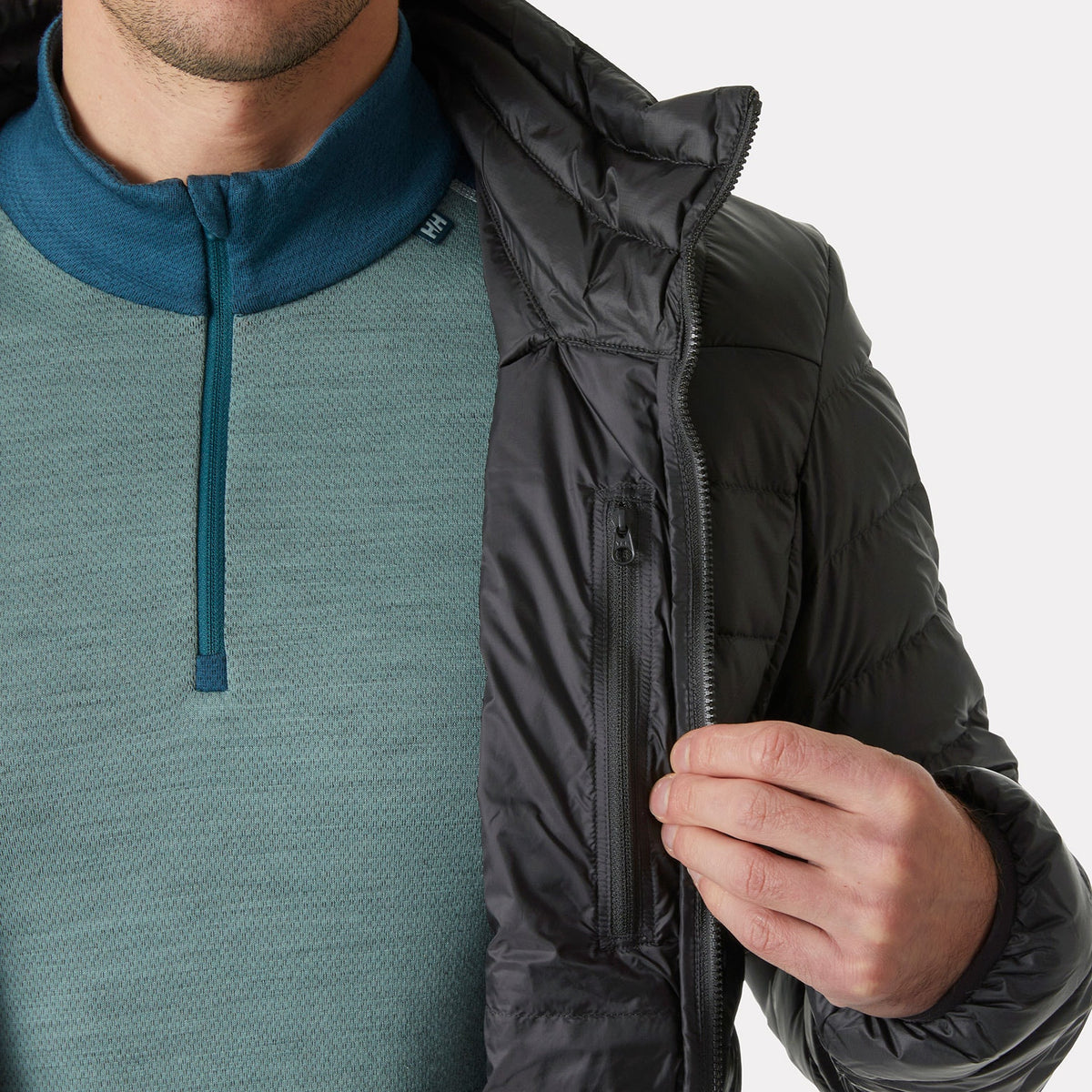 VERGLAS DOWN  JACKET 20, BLACK, XXL