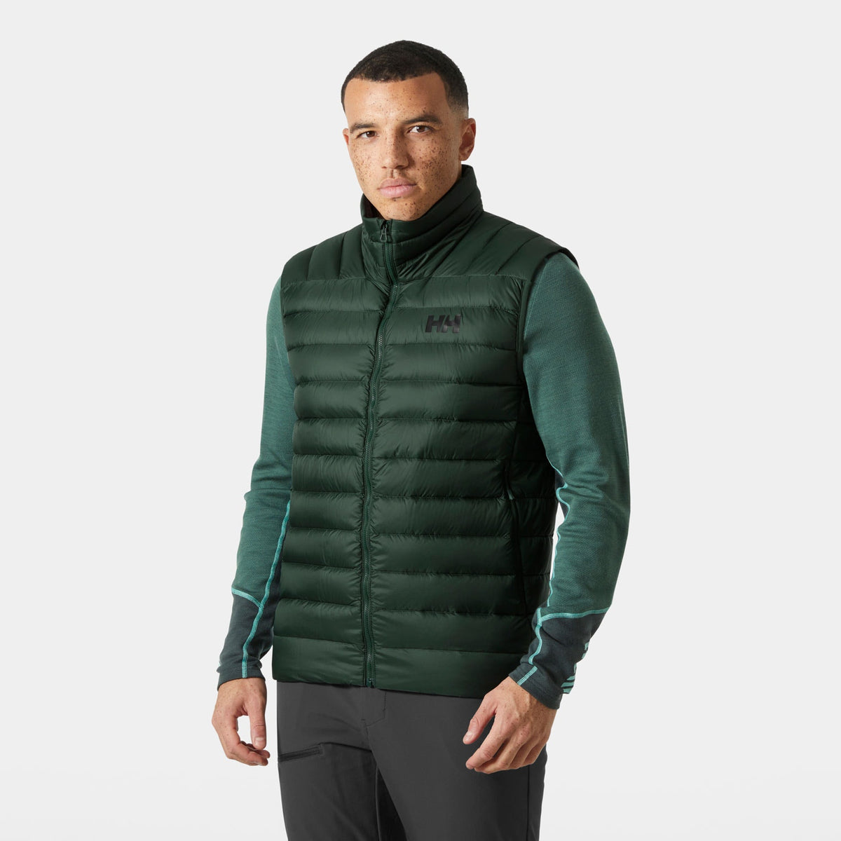 VERGLAS DOWN VEST 20, JUNGLE GREE, L