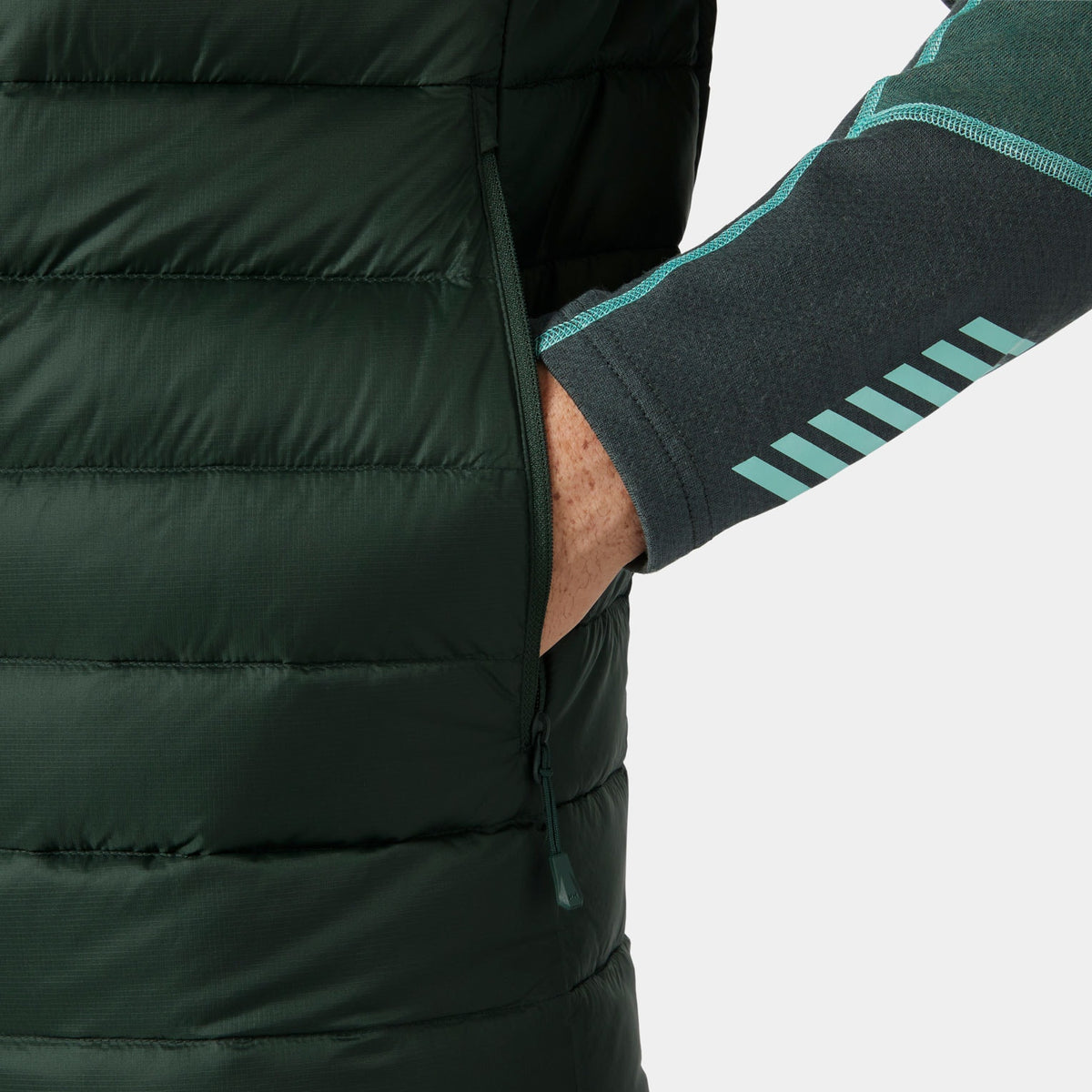 VERGLAS DOWN VEST 20, JUNGLE GREE, L
