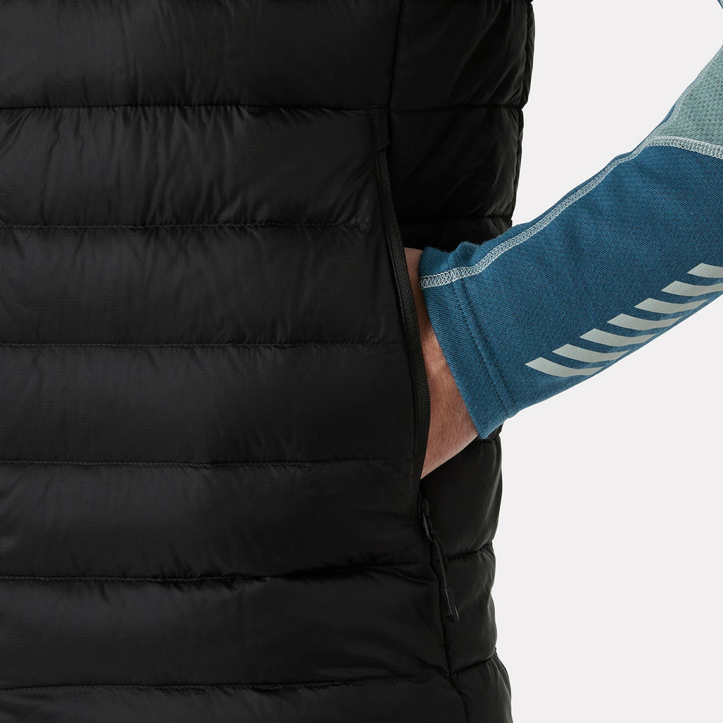 VERGLAS DOWN VEST 20, BLACK, XXL