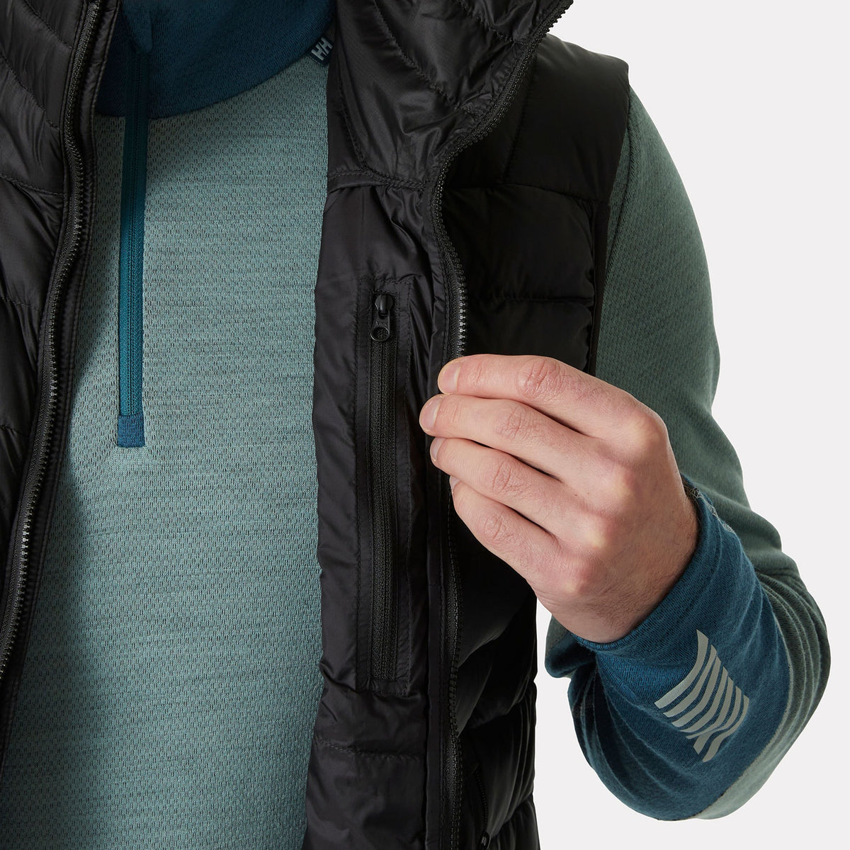 VERGLAS DOWN VEST 20, BLACK, XXL