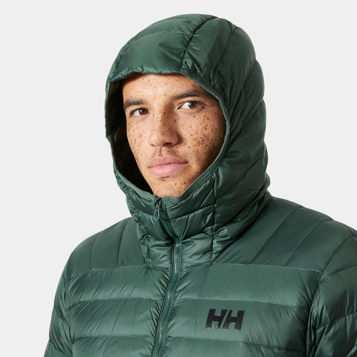 VERGLAS DOWN HYBRID HOOD 20, JUNGLE GREE, XXL