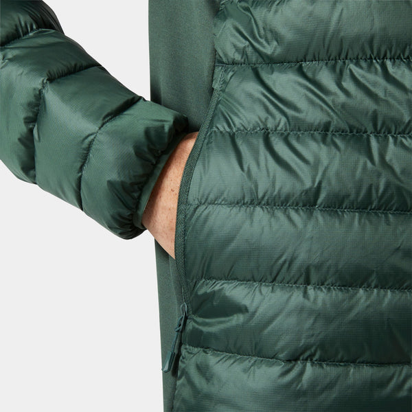VERGLAS DOWN HYBRID HOOD 20, JUNGLE GREE, XXL