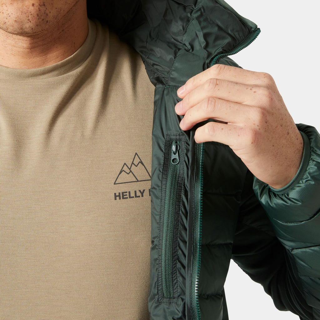VERGLAS DOWN HYBRID HOOD 20, JUNGLE GREE, XXL