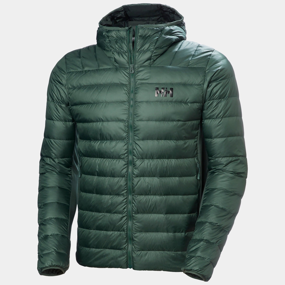 VERGLAS DOWN HYBRID HOOD 20, JUNGLE GREE, XXL