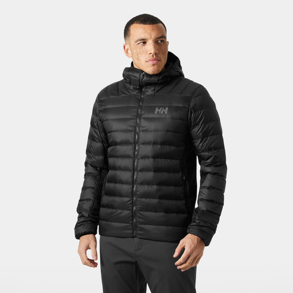 VERGLAS DOWN HYBRID HOOD 20, BLACK, XXL
