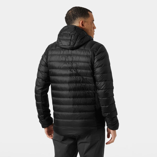 VERGLAS DOWN HYBRID HOOD 20, BLACK, XXL