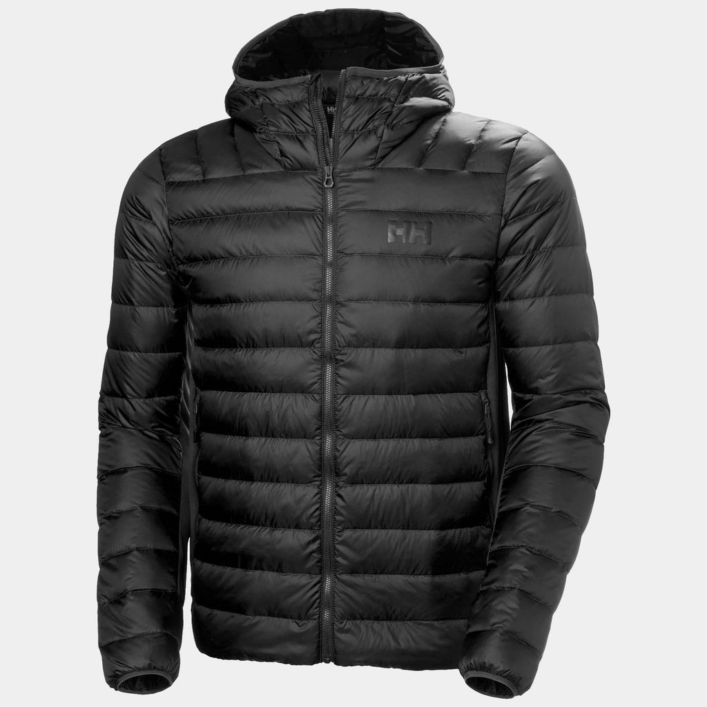 VERGLAS DOWN HYBRID HOOD 20, BLACK, XXL
