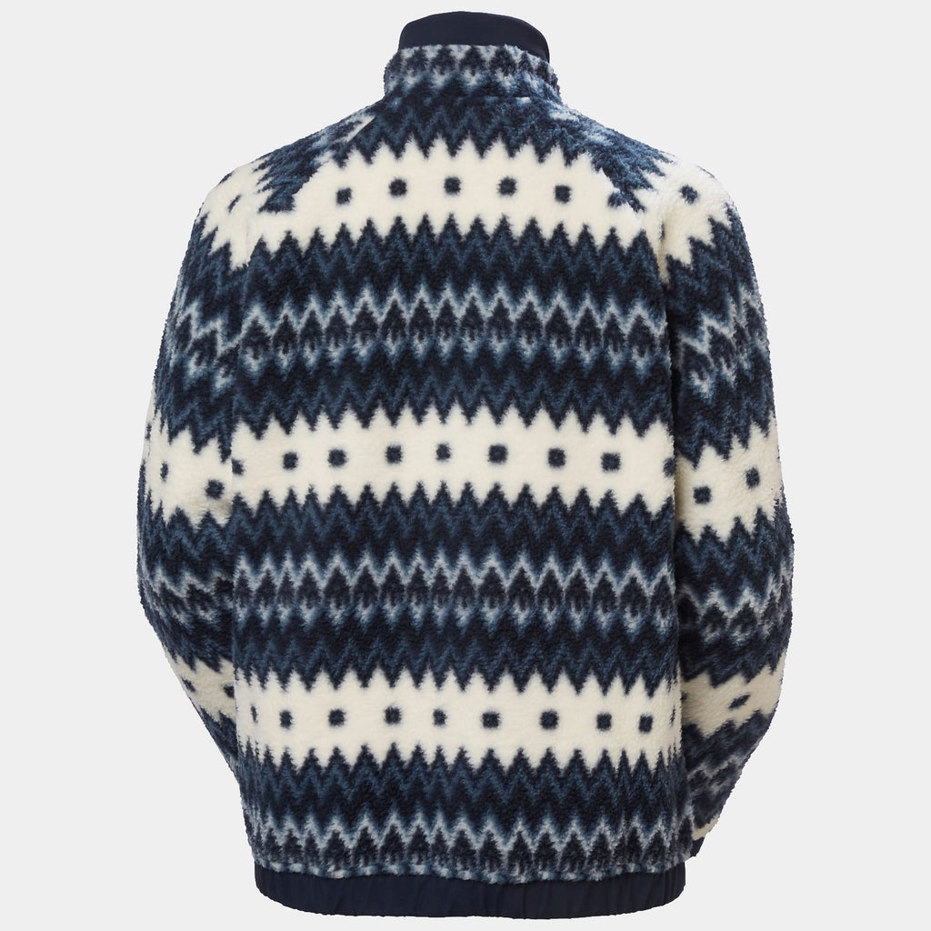 W IMPERIAL PRINTED PILE SNAP, NAVY NORDIC, XL