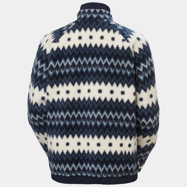 W IMPERIAL PRINTED PILE SNAP, NAVY NORDIC, XL
