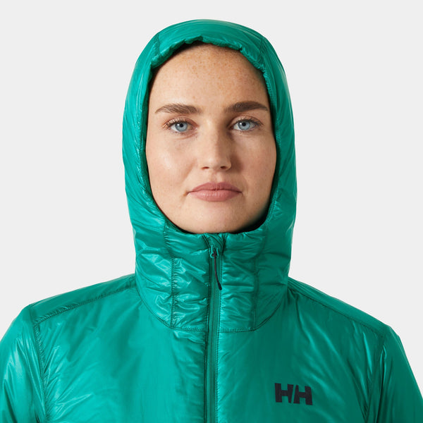 W ODIN EVERDOWN HOODED JACKET, SIGNAL GREE, L