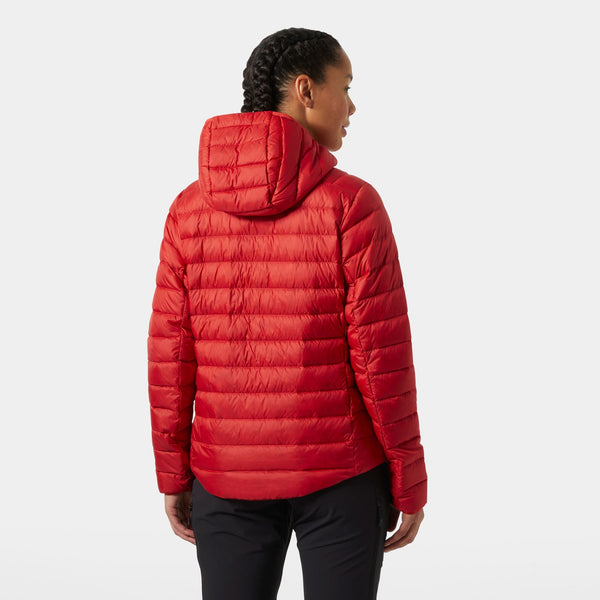 W VERGLAS HOODED DOWN 20, ALERT RED, XL