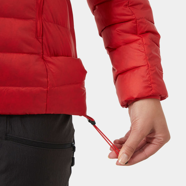 W VERGLAS HOODED DOWN 20, ALERT RED, XL