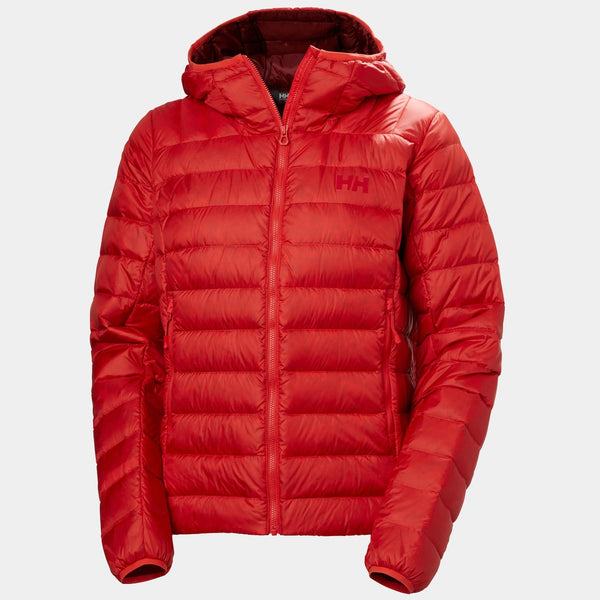 W VERGLAS HOODED DOWN 20, ALERT RED, XL