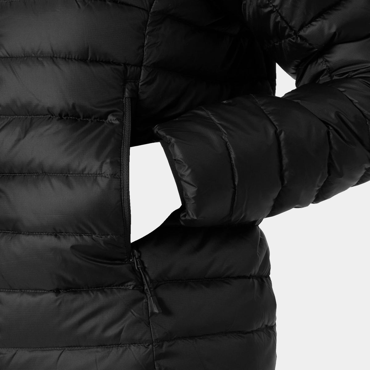 W VERGLAS HOODED DOWN 20, BLACK, L