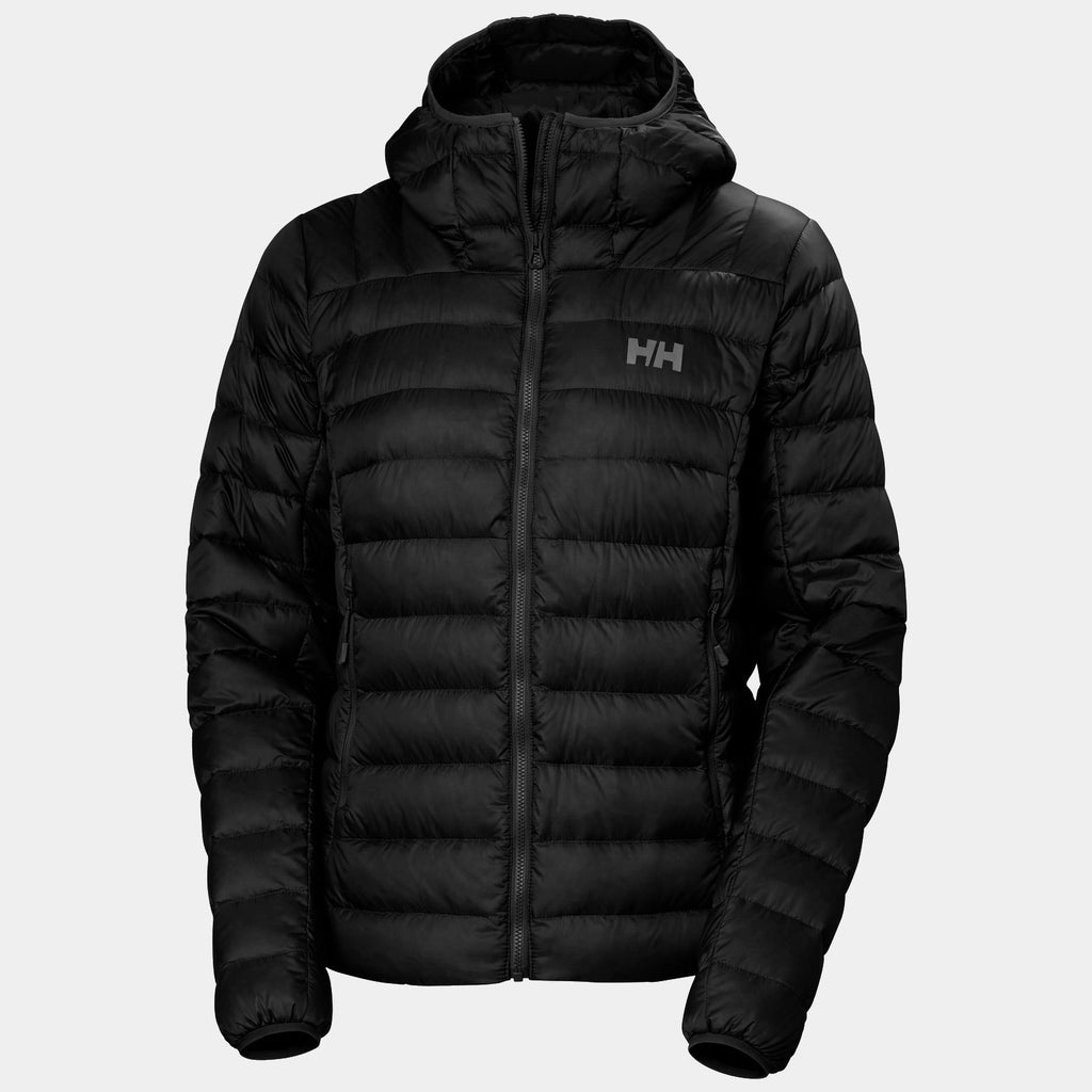 W VERGLAS HOODED DOWN 20, BLACK, L