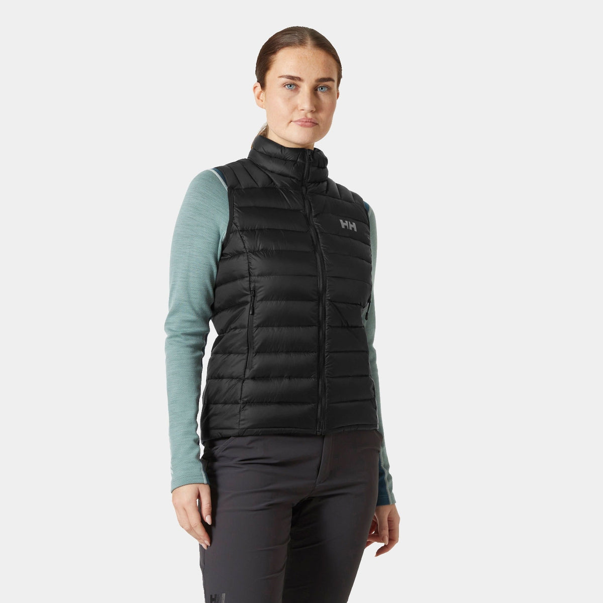 W VERGLAS DOWN VEST 20, BLACK, L