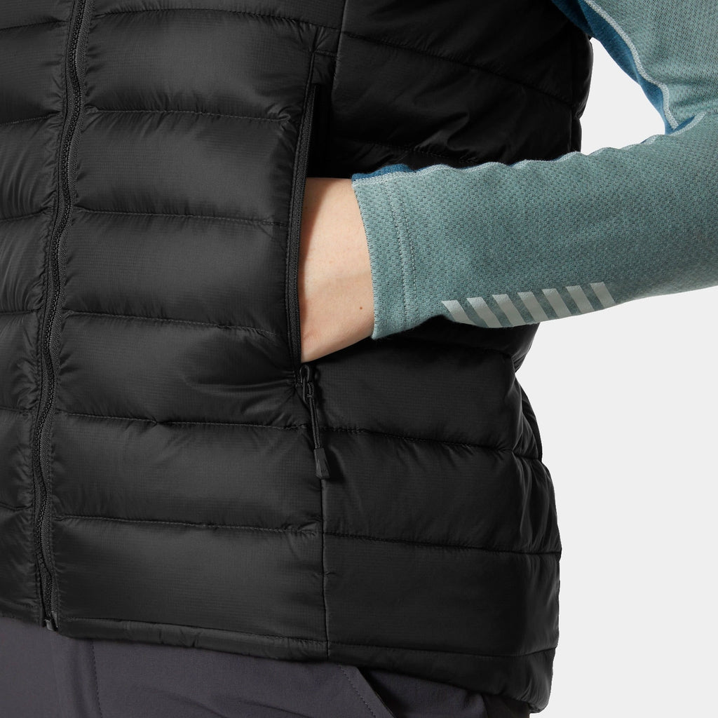 W VERGLAS DOWN VEST 20, BLACK, L