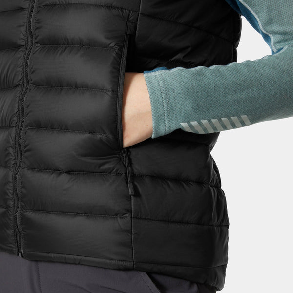 W VERGLAS DOWN VEST 20, BLACK, L