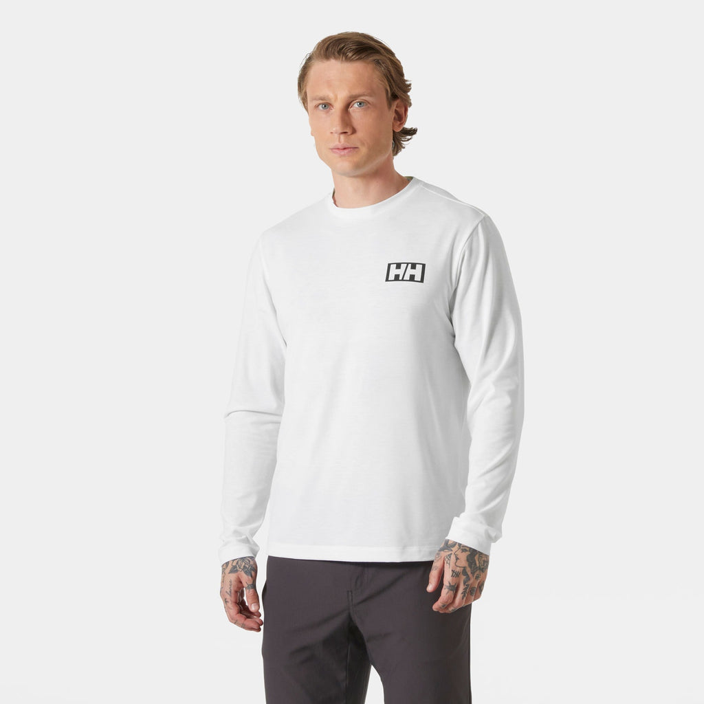SKOG GRAPHIC LS TEE, WHITE, XXL