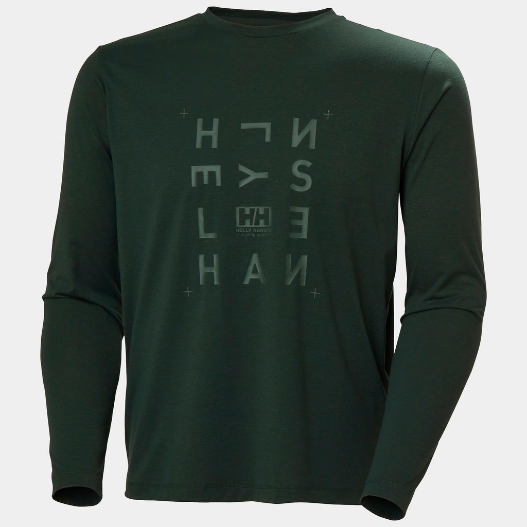 SKOG GRAPHIC LS TEE, DARK JUNGLE, L
