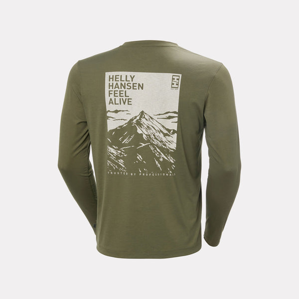 SKOG GRAPHIC LS TEE, UTILITY GRE, XXL