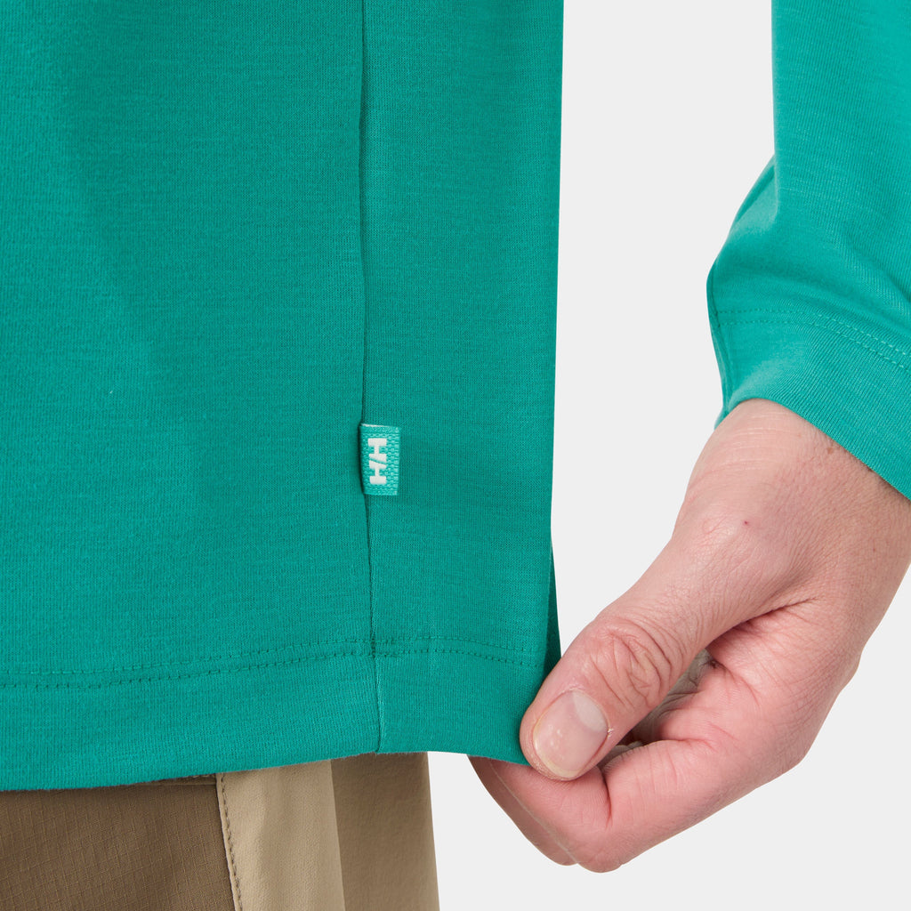 SKOG GRAPHIC LS TEE, DARK MINT, XXL