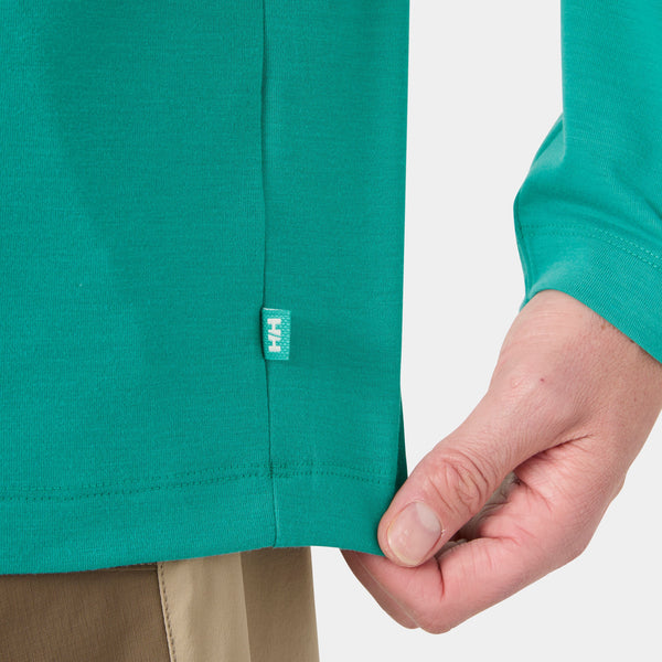 SKOG GRAPHIC LS TEE, DARK MINT, XXL